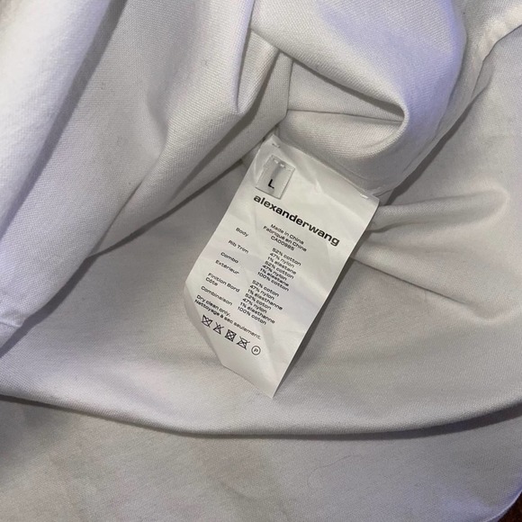 Alexander Wang Bi-Layer Cable Knit Cardigan in Black & White - Picture 14 of 14